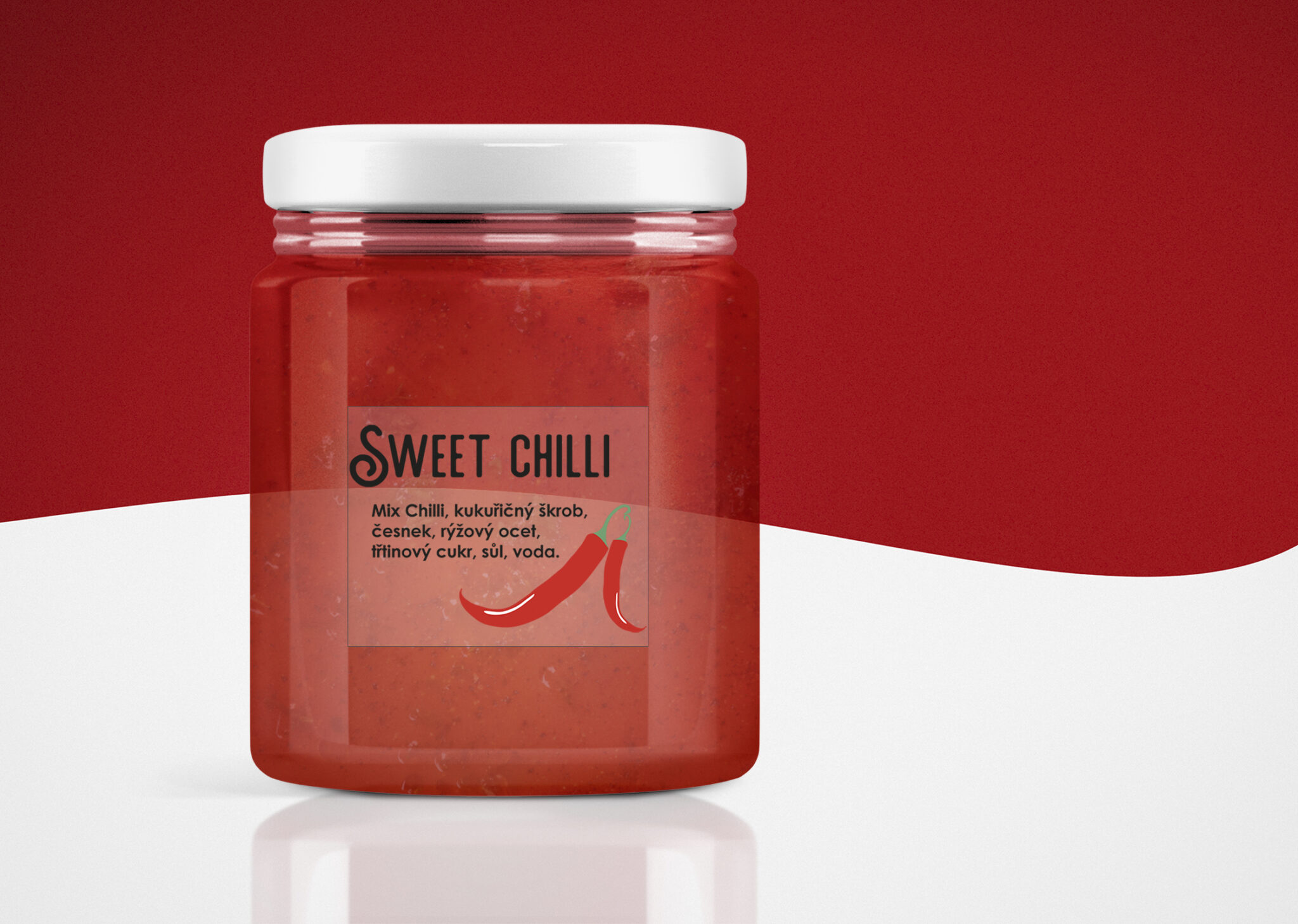 Glass jar mockup psd, food product packaging and branding